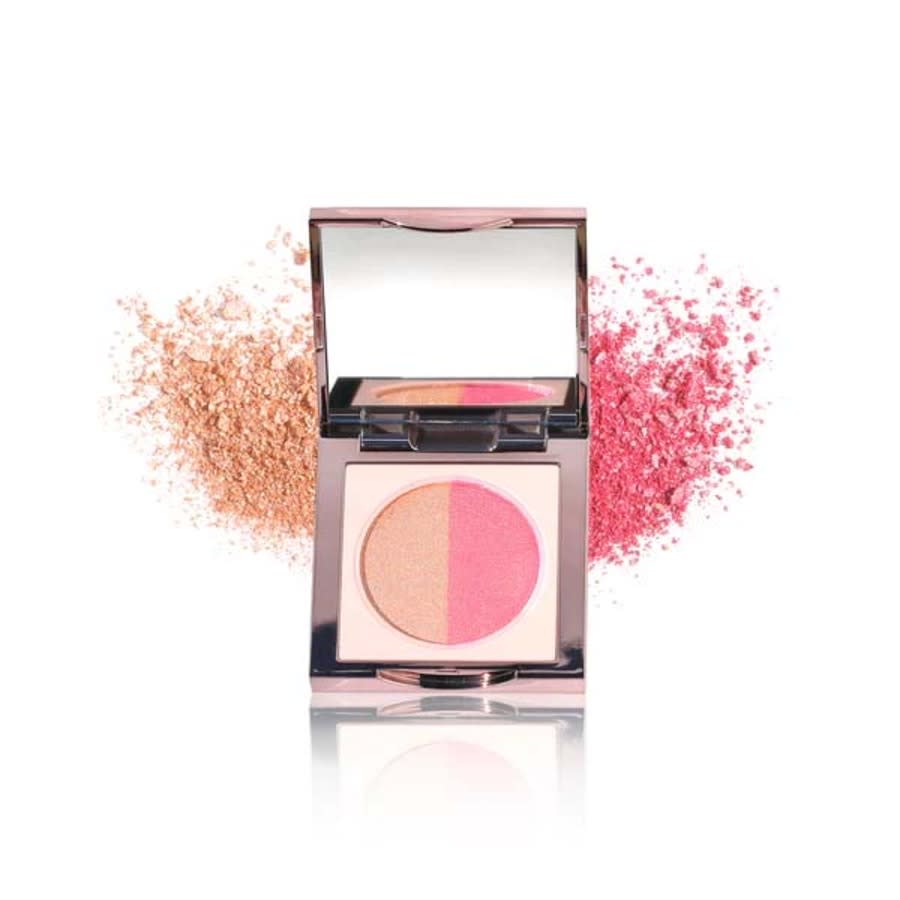 Girlactik Ladies Duo Blush - Barcelona Blush 0.07 oz (Soft Glowy Pink Pearl Duo) Makeup 693667440045
