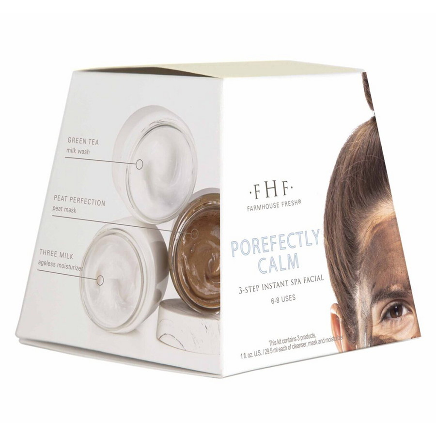 Farmhouse Fresh Porefectly Calm 3-Step Instant Spa Facial Skin Care 813439012267
