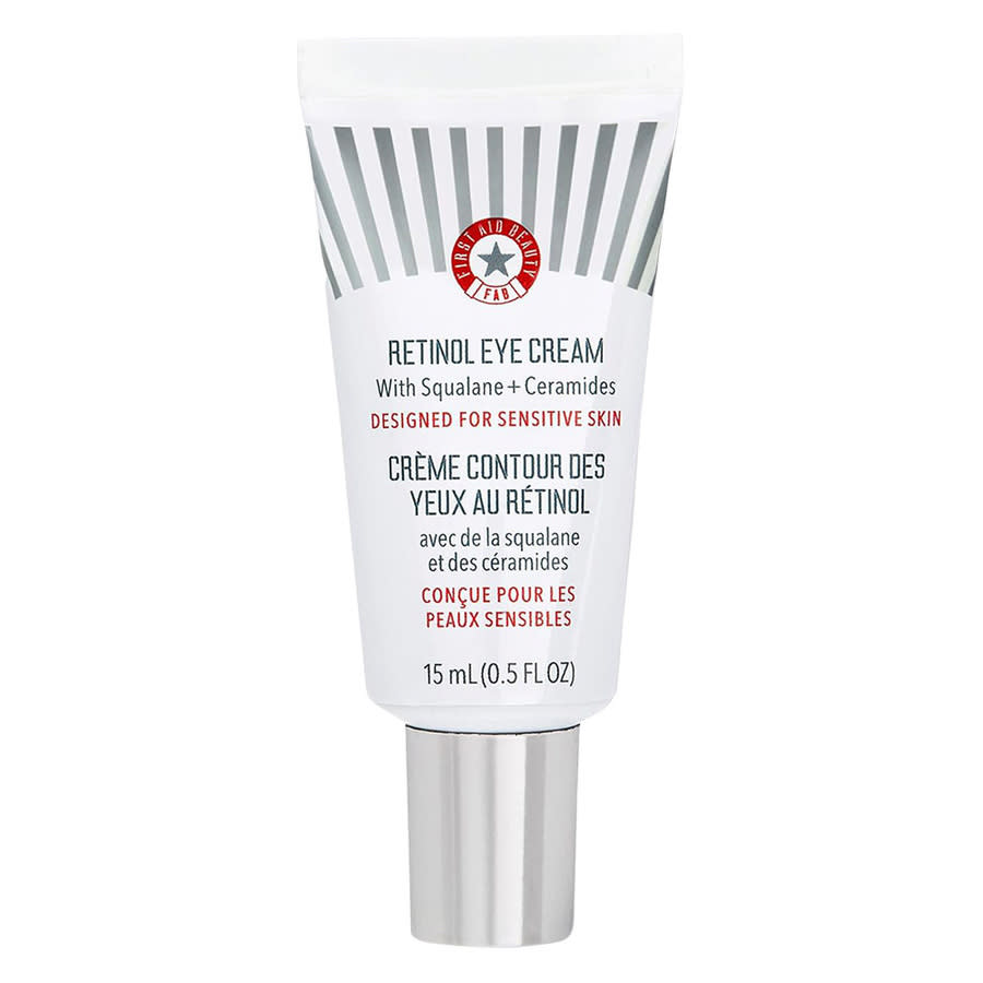 First Aid Beauty Retinol Eye Cream with Squalane + Ceramides 0.5 oz Skin Care 815517029419