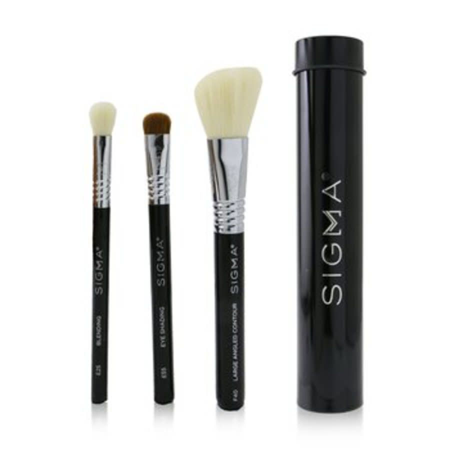 SIGMA Beauty Ladies Essential Trio Brush Set # Black Tools & Brushes 811425031766
