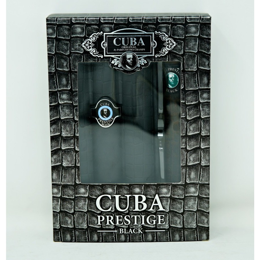 Cuba Mens Prestige Black Gift Set Fragrances 5425017736158
