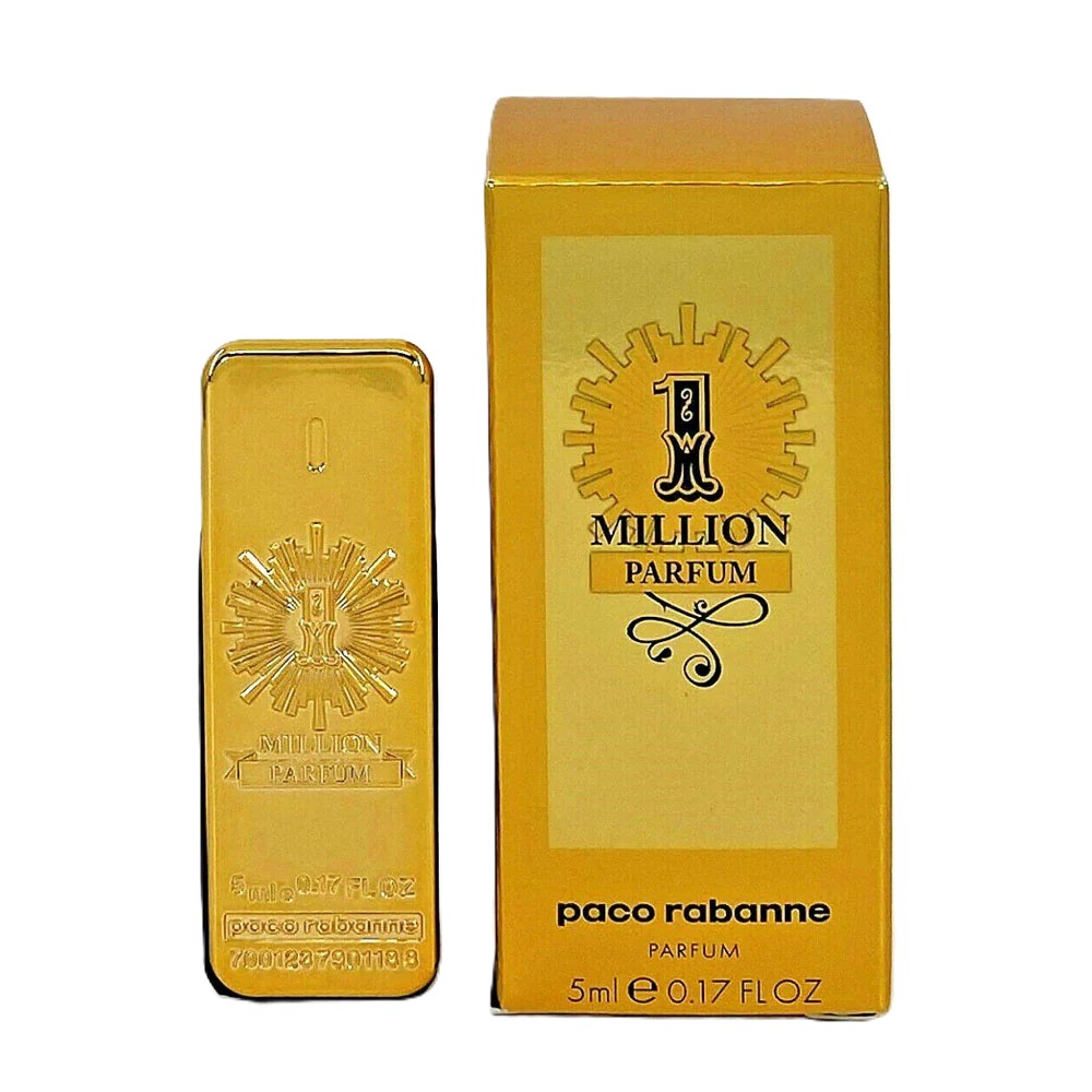 Paco Rabanne Mens 1 Million Parfum 0.17 oz Fragrances 3349668582044