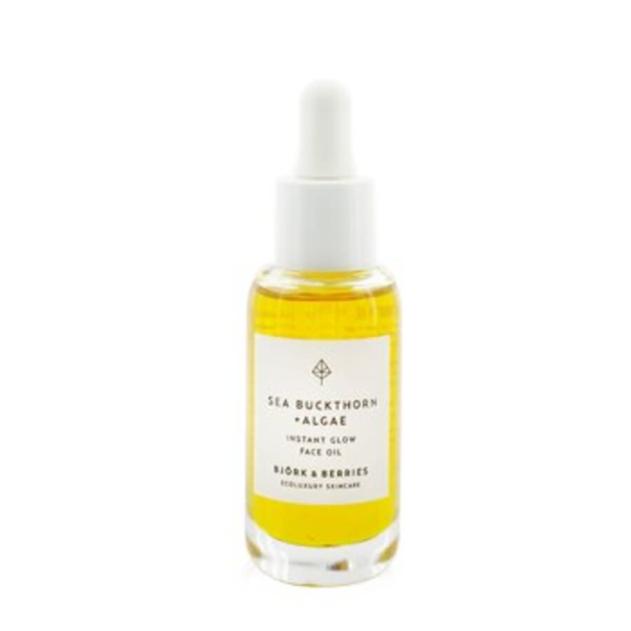 Bjork and Berries Sea Buckthorn+ Algae Instant Glow Face Oil 1 oz Skin Care 7350032100500