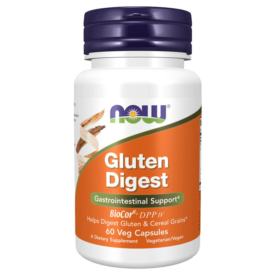 NOW Foods Gluten Digest Veg Capsules 60 Capsules Bath & Body 733739029591