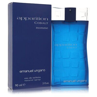 Emanuel Ungaro Mens Apparition Cobalt EDT Spray 3.0 oz Fragrances 8034097950315