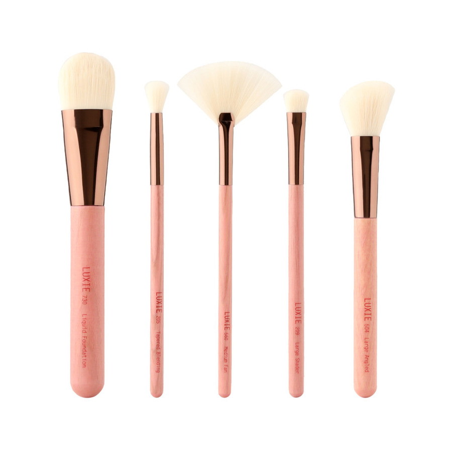 Luxie Ladies Gaea Face and Eye Brush Set 5 pcs Makeup 818877022144