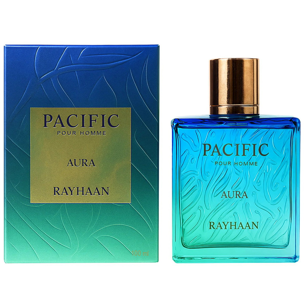 Rayhaan Mens Pacific Aura EDP Spray 3.4 oz Fragrances 6297001571170