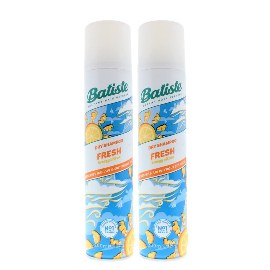Batiste Instant Hair Refresh Dry Shampoo Fresh Breezy Citrus 200ml (2 PACK)