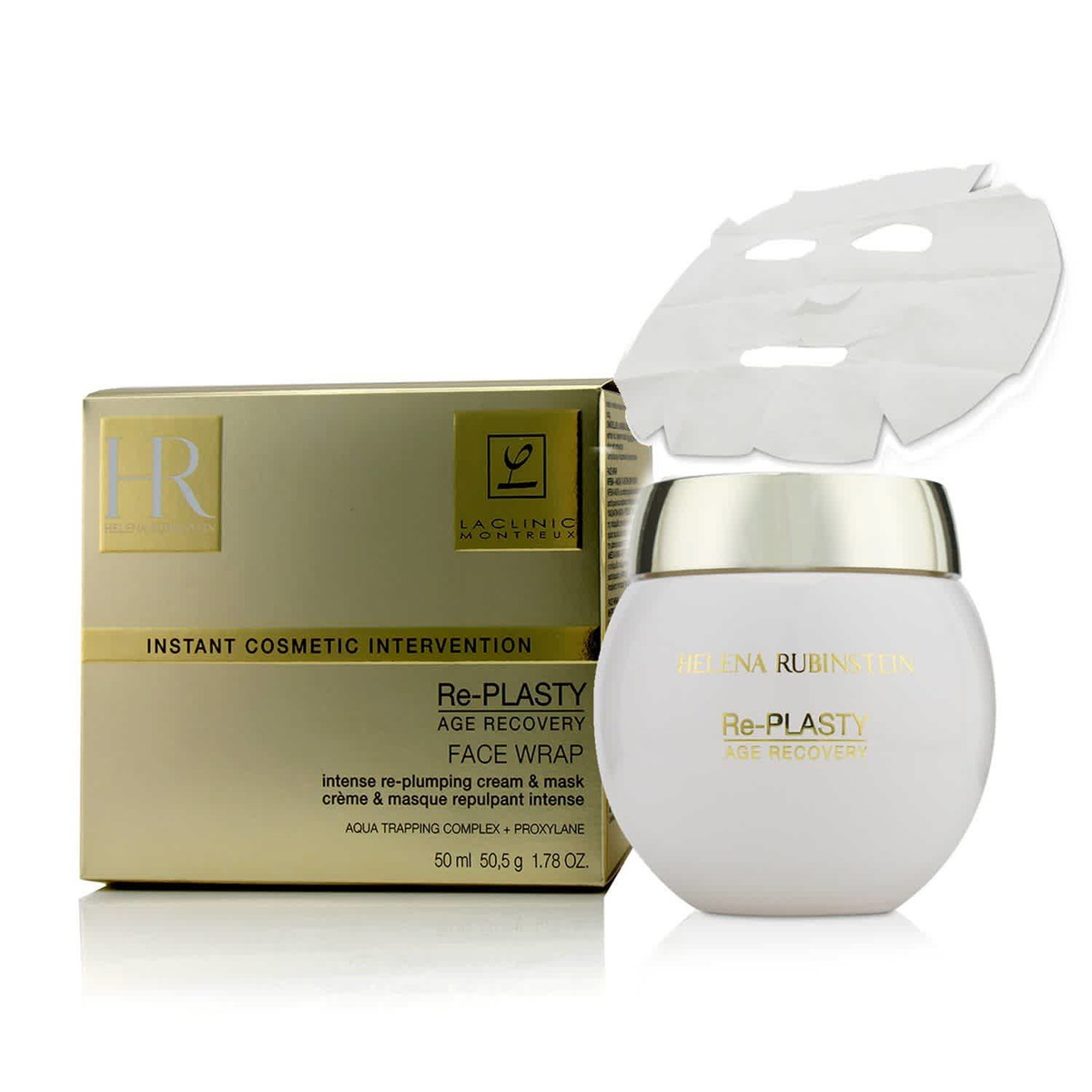 Helena Rubinstein Re-Plasty Age Recovery Face Wrap Intense Re-Plumping Cream & Mask 1.7 oz Skin Care 3614271743886