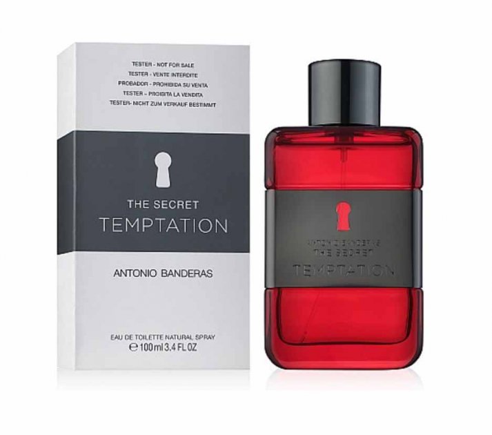Antonio Banderas Mens The Secret Temptation EDT Spray 3.4 oz (Tester) Fragrances 8411061860533