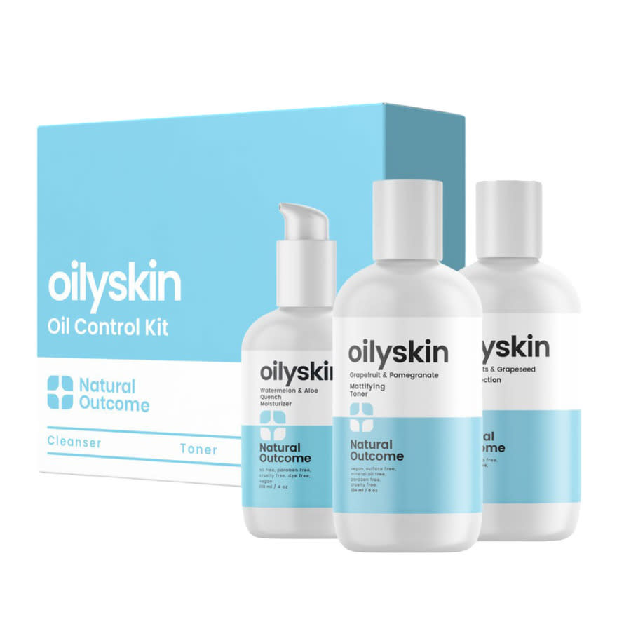 Natural Outcome Oily Skin Daily Oil - Control Regimen 3 oz Gift Set Skin Care 753122943259