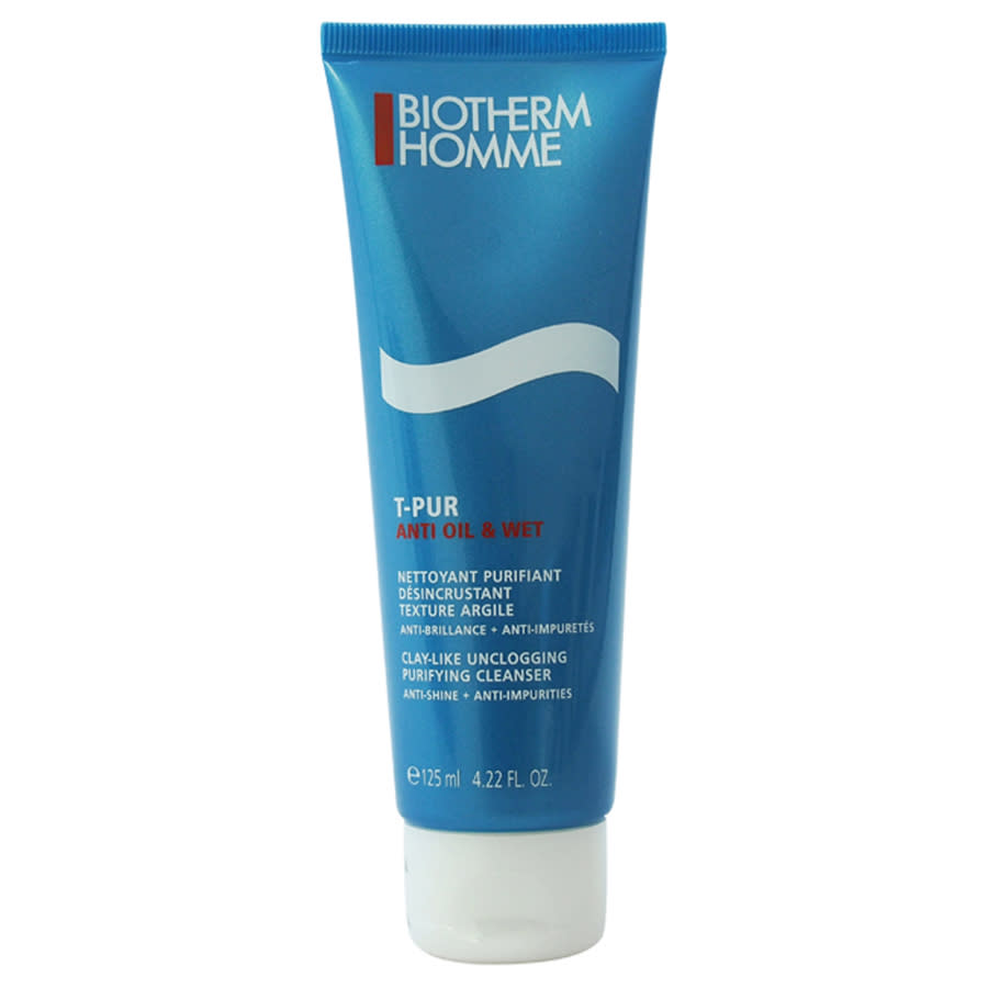 Homme T-Pur Anti Oil & Wet Purifying Cleanser by Biotherm for Men - 4.22 oz Cleanser