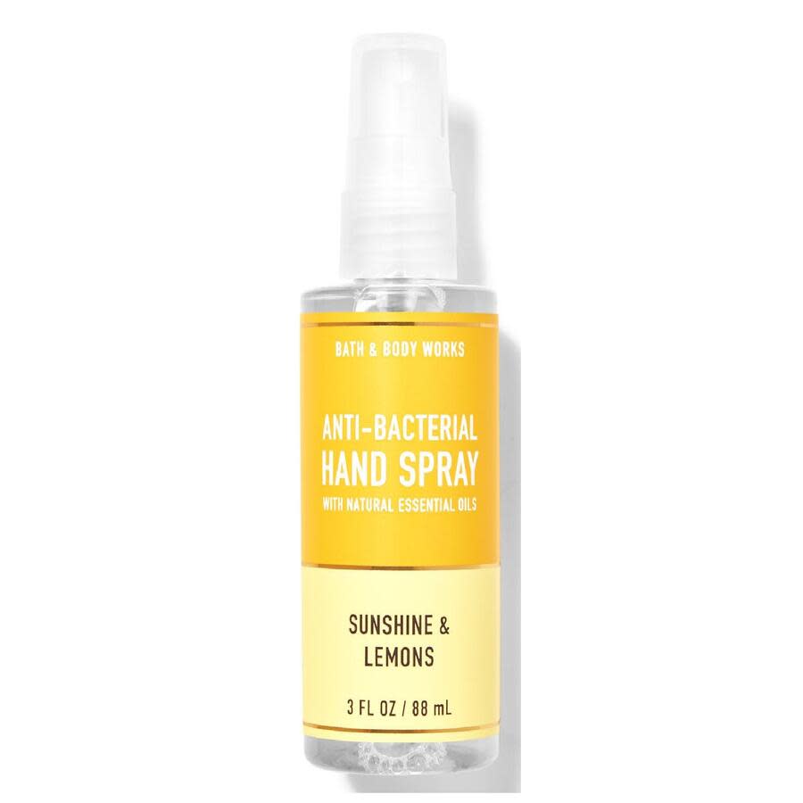 Bath and Body Works Anti Bacterial Hand Spray Sunshine & Lemons 3 oz Bath & Body 667554004047