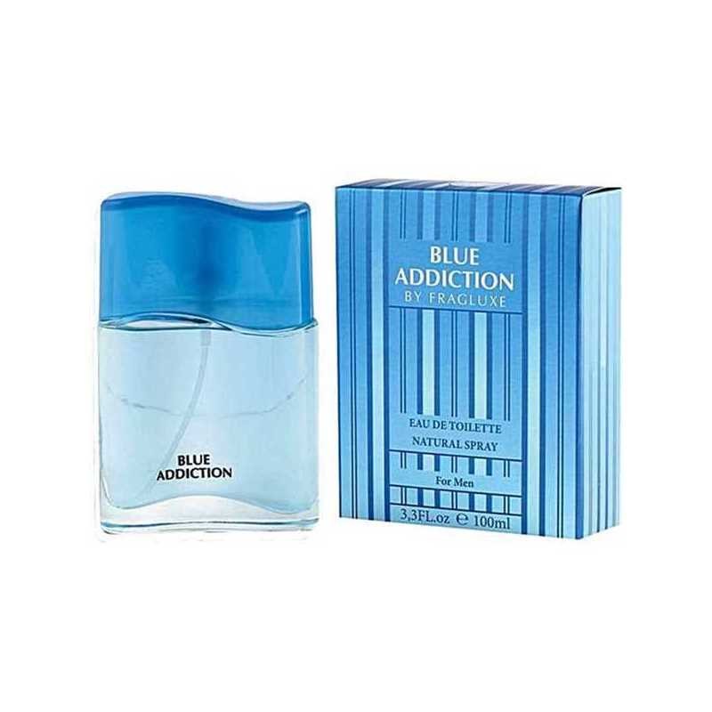 Fragluxe Mens Blue Addiction EDT Spray 3.4 oz Fragrances 5425017734642