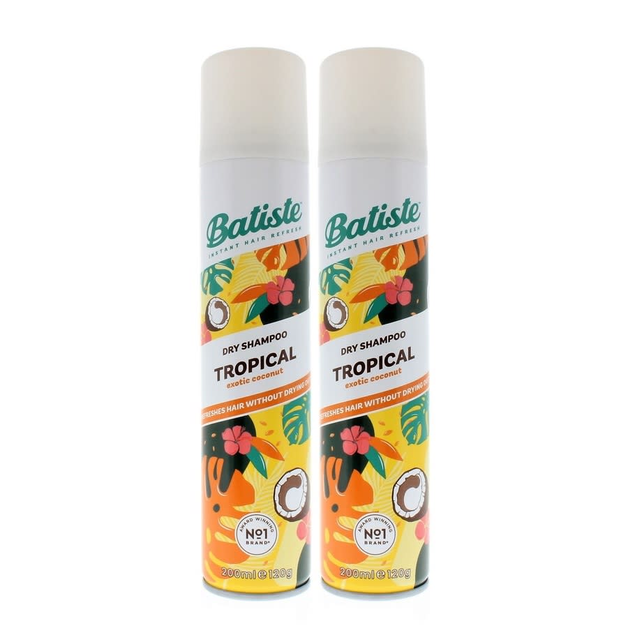 Batiste Instant Hair Refresh Dry Shampoo Tropical Exotic Coconut 200ml (2 PACK)