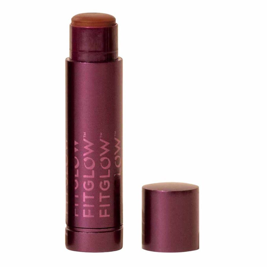 FitGlow Beauty Ladies Cloud Collagen Lipstick + Cheek Balm - Tea Stick 0.14 oz Soft Matte Caramel Nude Makeup 850042717202