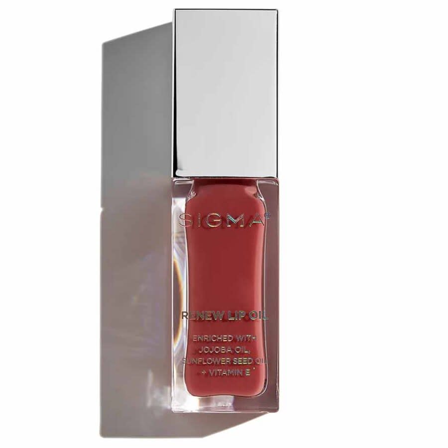 SIGMA Beauty Renew Lip Oil - All Heart 0.18 oz Berry Mauve Sheen Skin Care 811425033364