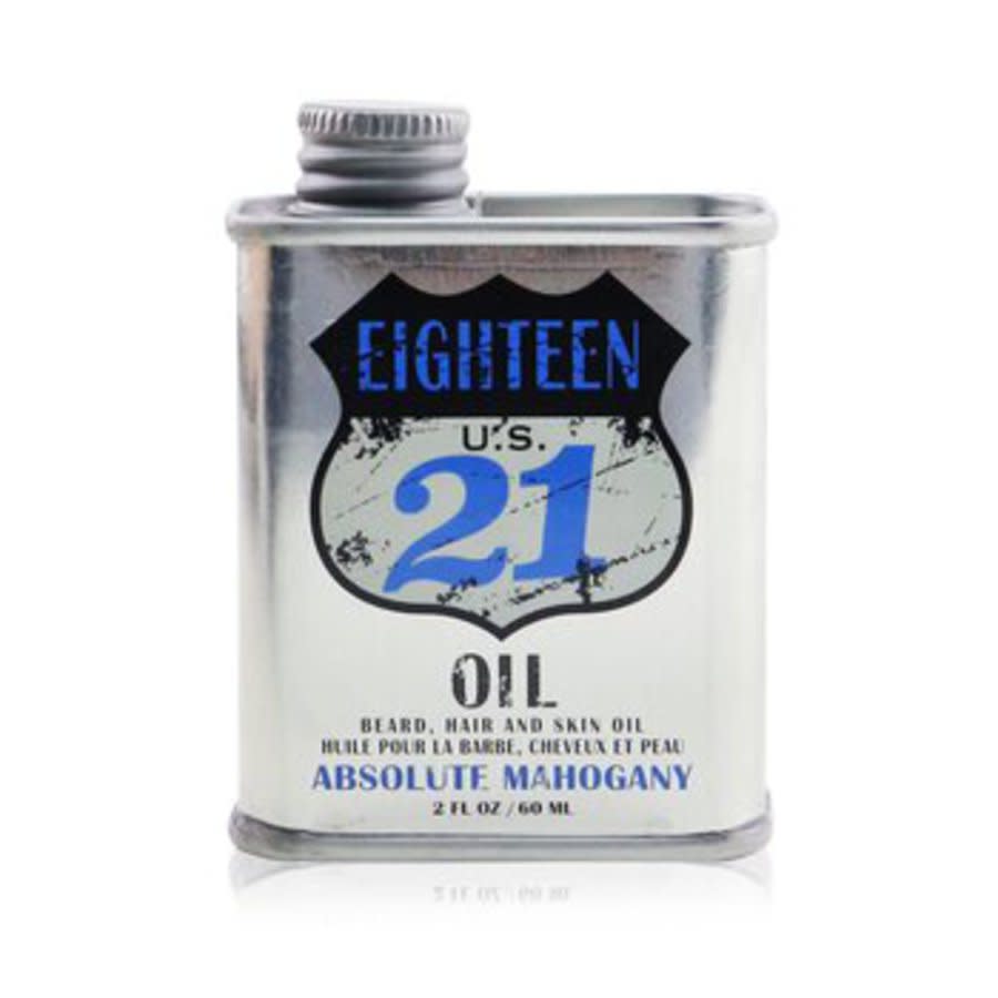 18.21 Man Made Mens Beard, Hair and Skin Oil 2 oz # Absolute Mahogany Skin Care 860003769270