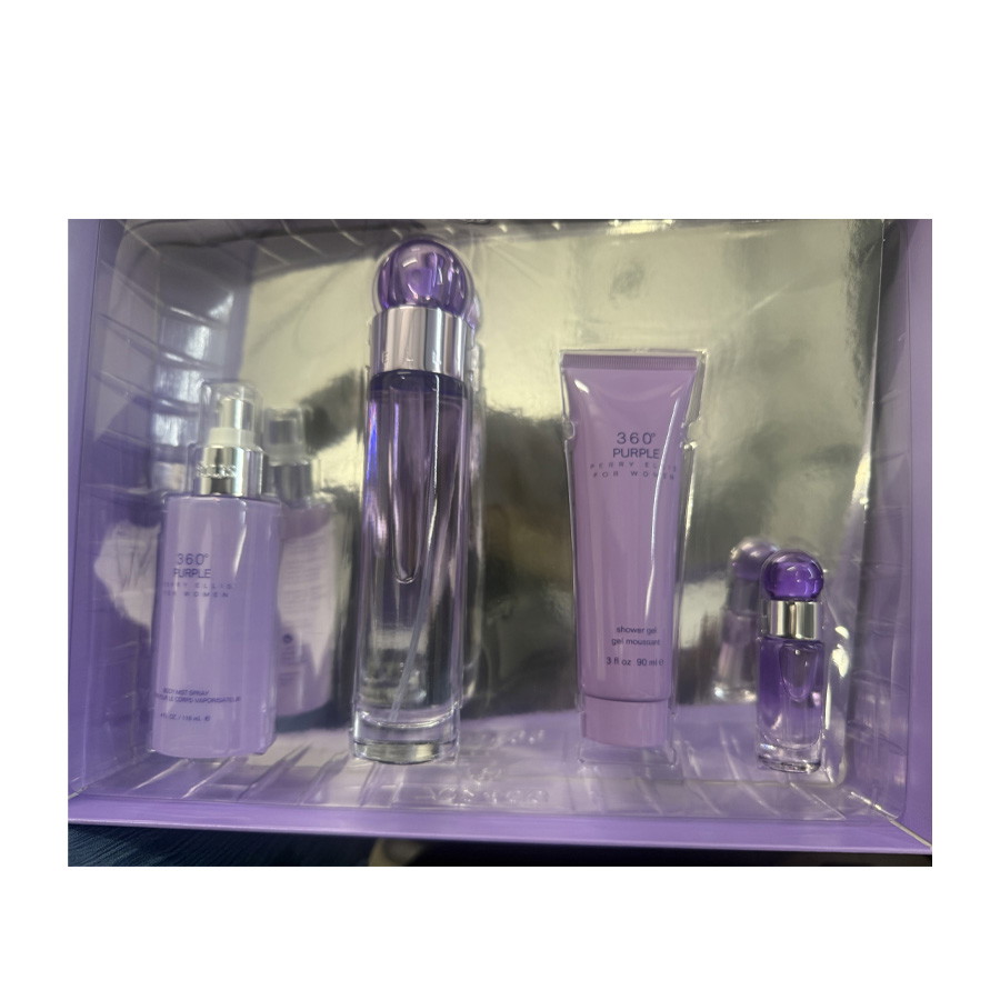 Perry Ellis Ladies 360 Purple for Women Gift Set Fragrances 844061016781