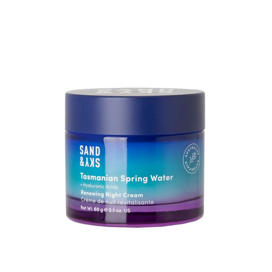 Sand and Sky Tasmanian Spring Water - Renewing Night Cream 2.1 oz Skin Care 8886482916129