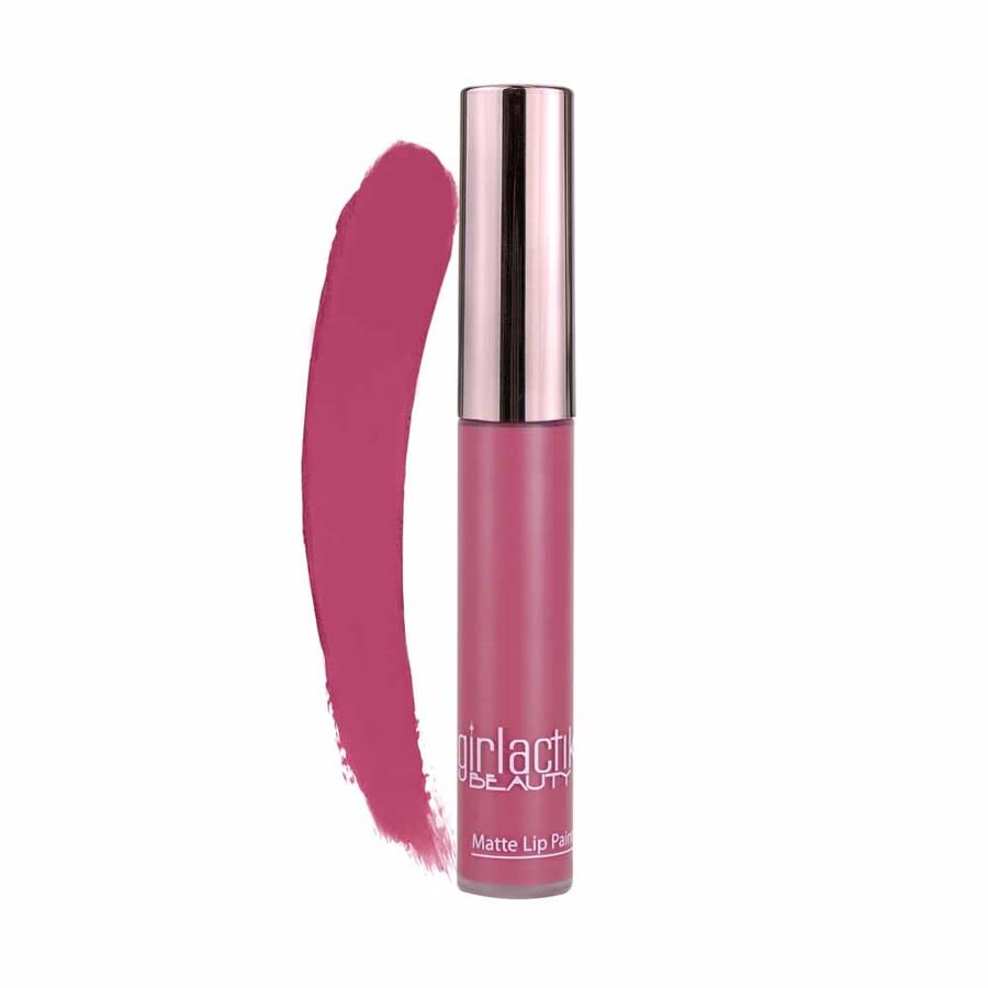 Girlactik Ladies Long Lasting Matte Lip Paint Liquid Lipstick Liquid 1 oz Luxe - Warm Magenta Makeup 693667330148