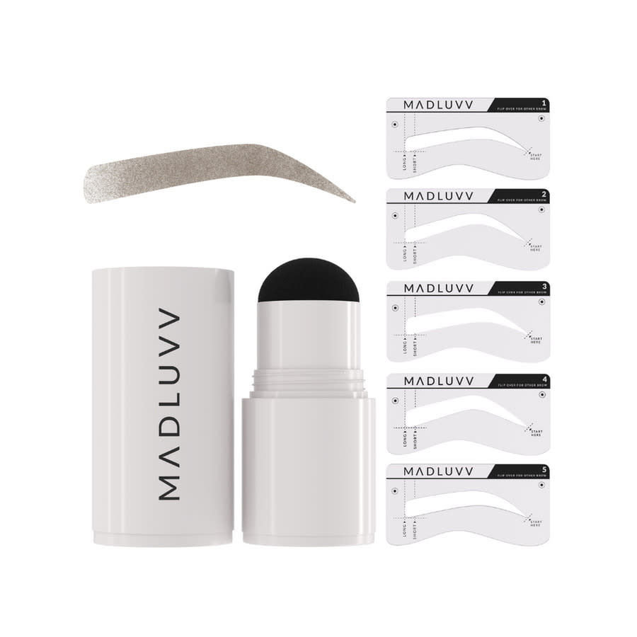 Madluvv Ladies Brow Stamp Kit 1 oz Soft Brown Gift Set Makeup 632726057480