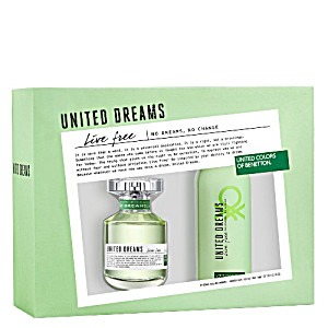 Benetton Ladies United Dreams Live Free Gift Set Fragrances 8433982001482