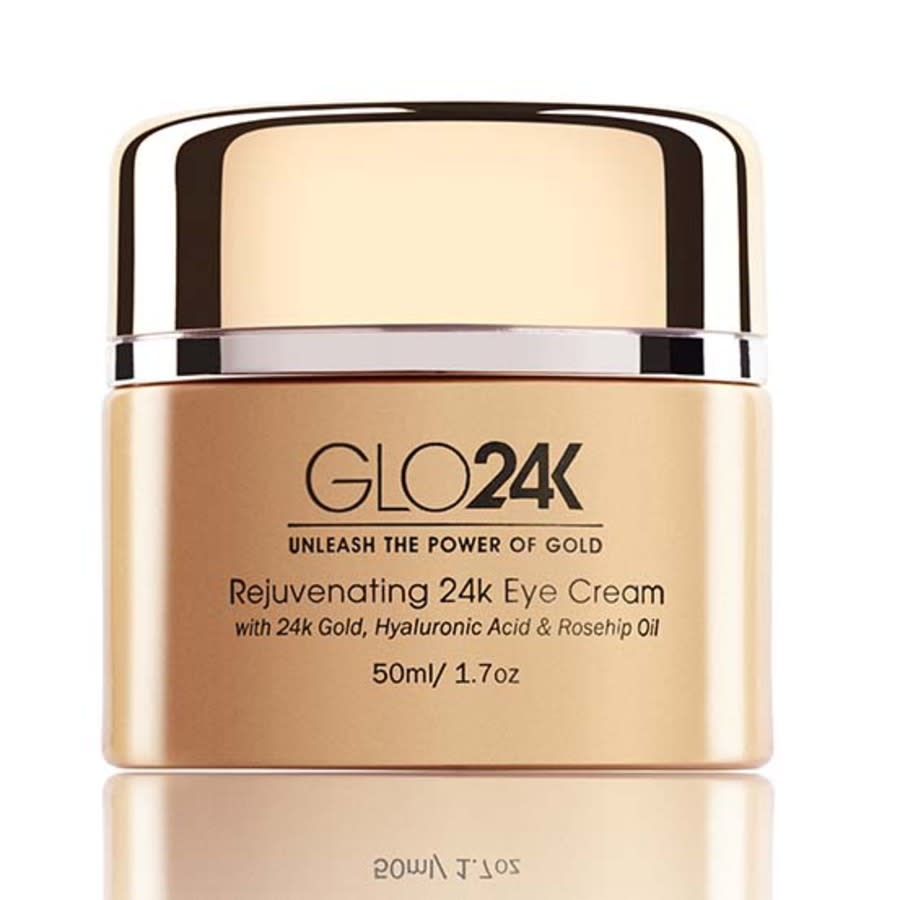 GLO24K Rejuvenating 24k Eye Cream-with 24k Gold, Hyaluronic Acid & Rosehip Oil 1.7 oz Skin Care 680196962513