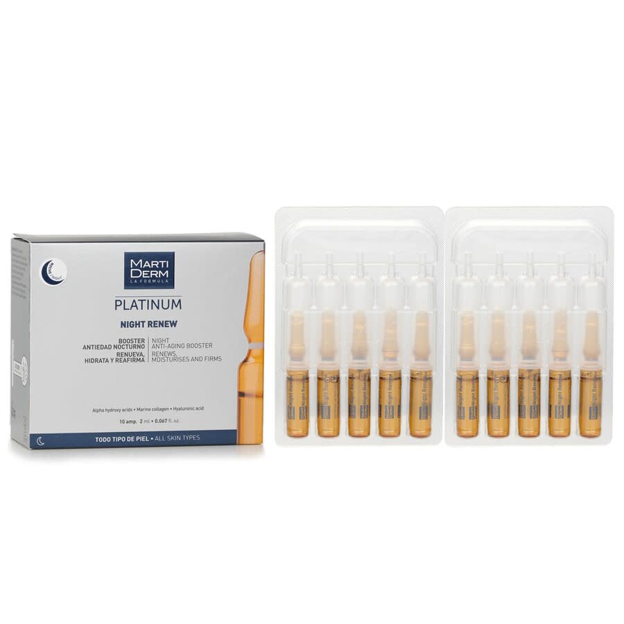 Martiderm Platinum Night Renew Ampoules (for All Skin) 10pc Skin Care 8437000435587