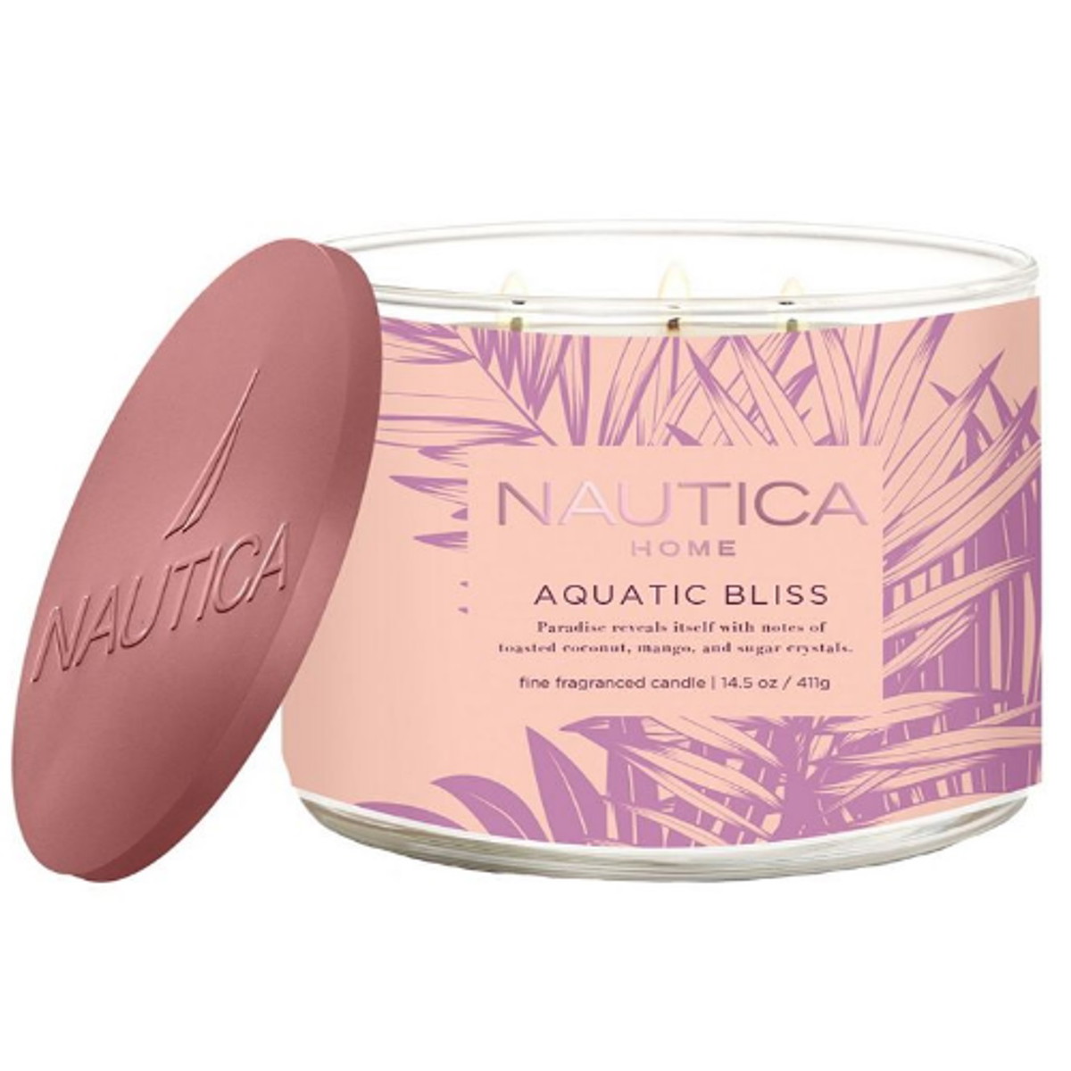 Nautica Unisex Aquatic Bliss 411g Scented Candle 810044121889