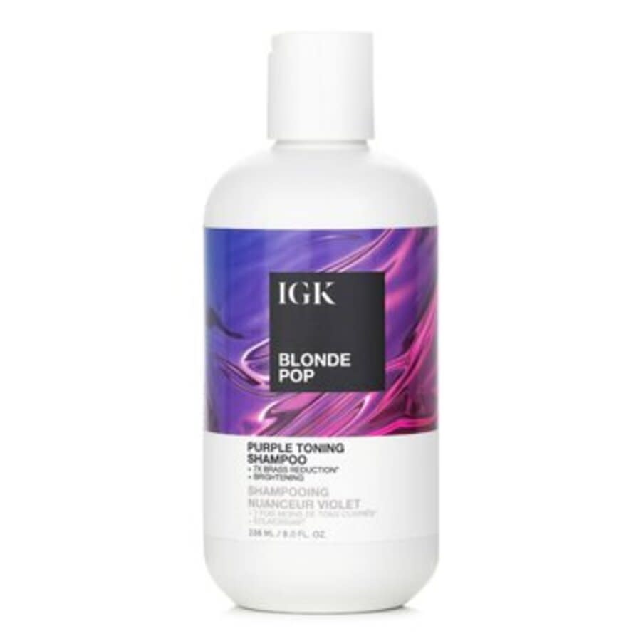 IGK Blonde Pop Purple Toning Shampoo 8 oz Hair Care 810021403250