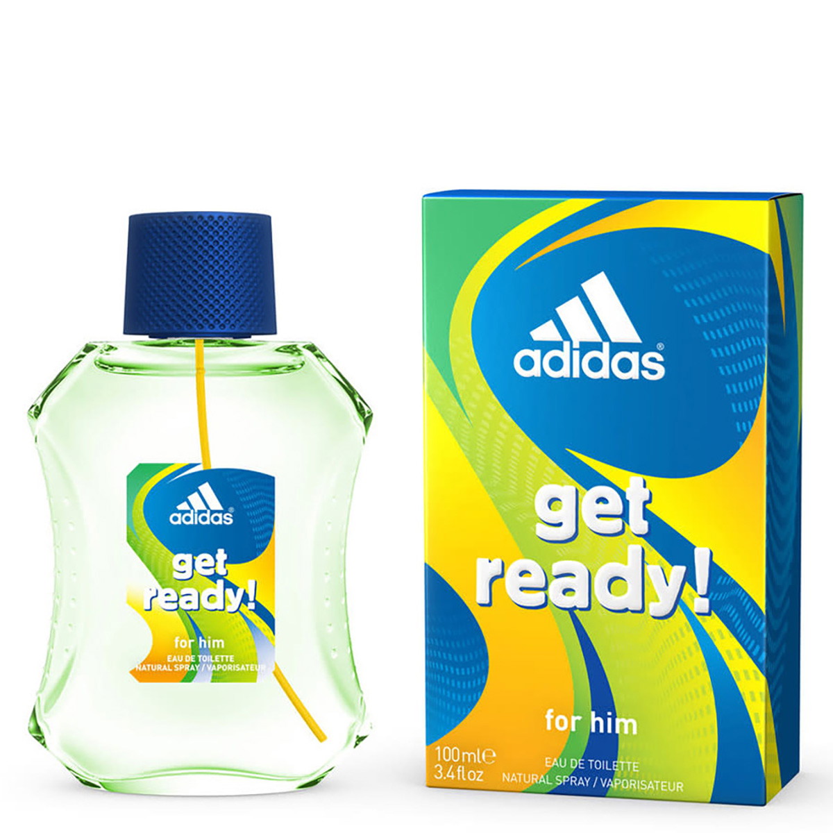 Adidas Get Ready For Him / Coty EDT Spray 3.4 oz (100 ml) (m)