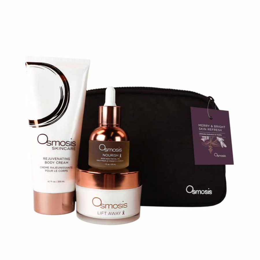 Osmosis Beauty Merry & Bright Skin Refresh Kit 4 pcs Bath & Body 810911027115