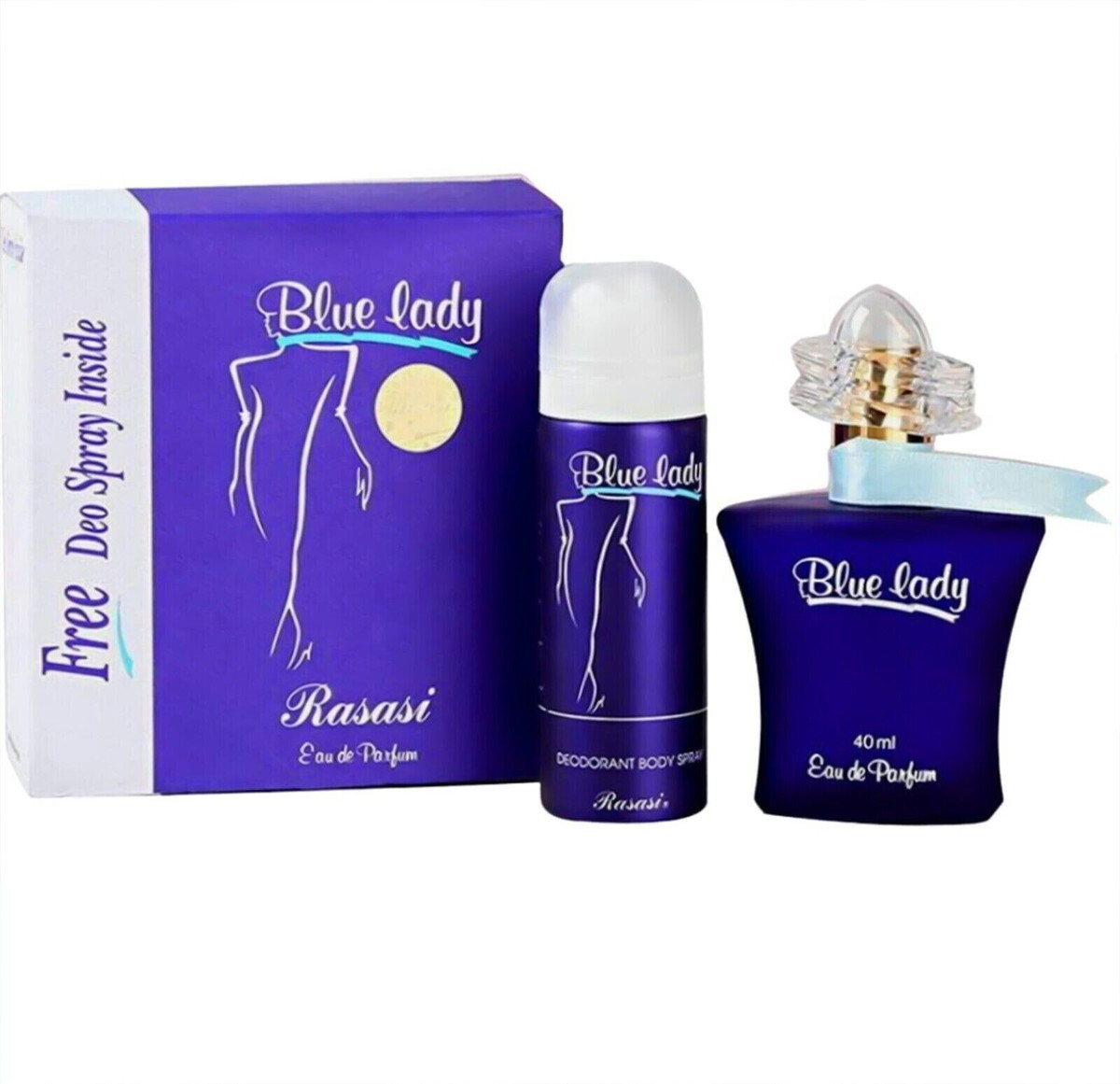 Rasasi Ladies Blue Lady Gift Set Fragrances 614514140017