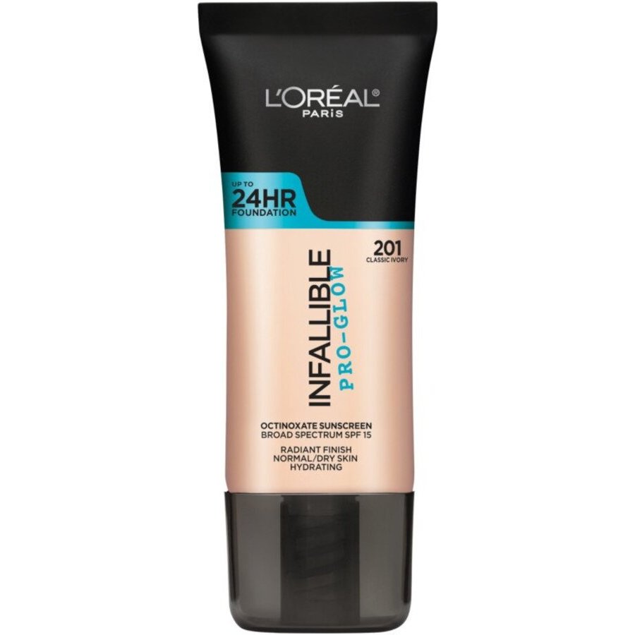 L'Oreal Ladies Infallible Pro - Glow Foundation 1 oz Classic Ivory Makeup 071249330449