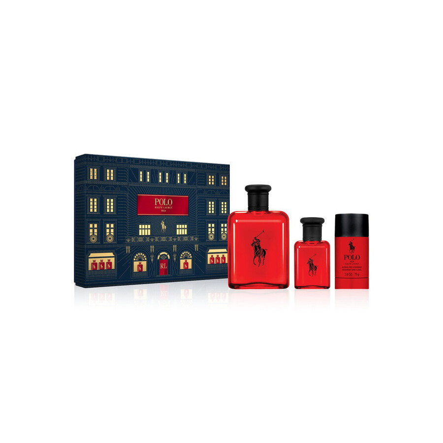 Ralph Lauren Mens Polo Red Gift Set Fragrances 3605972968586