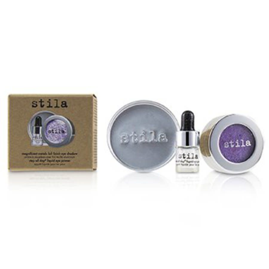Stila Ladies Magnificent Metals Foil Finish Eye Shadow With Mini Stay All Day Liquid Eye Primer # Metallic Violet Makeup 094800347199