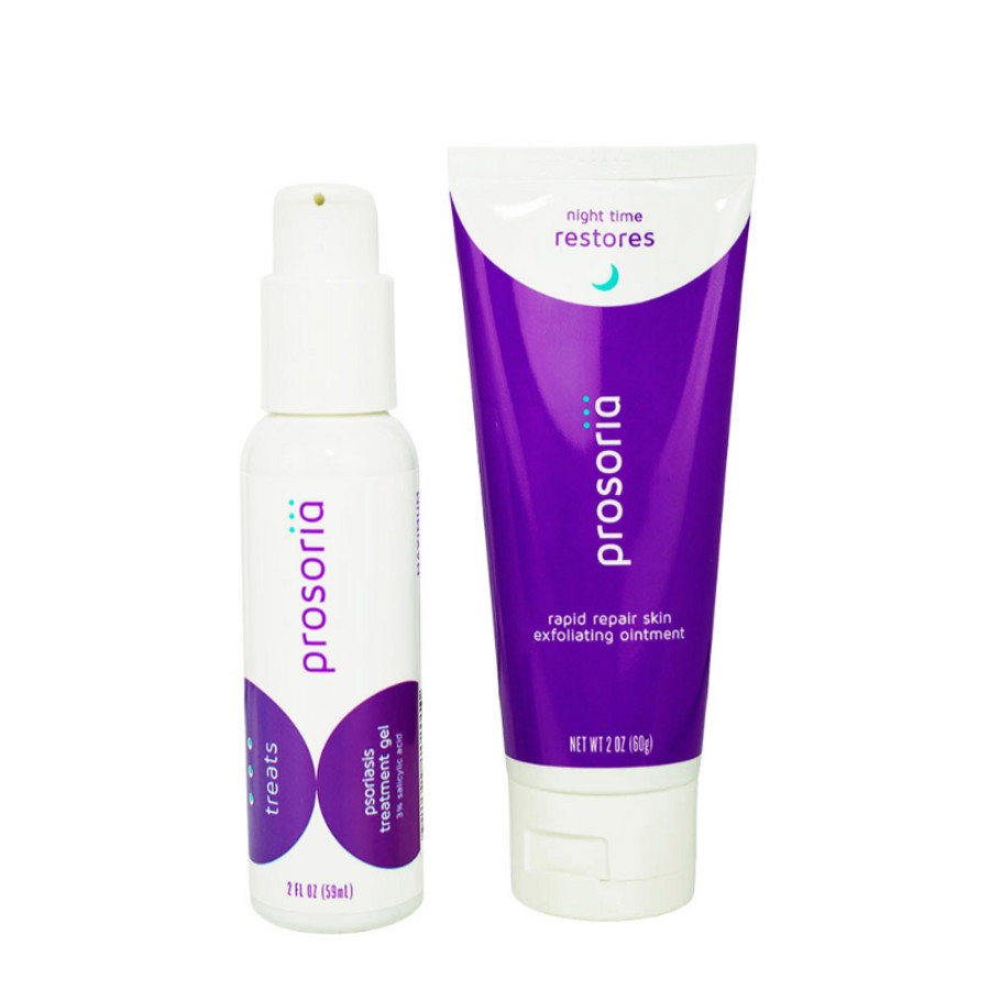 Prosoria Night Time Restores Psoriasis Treatment System Kit 2 oz Bath & Body 478899973214