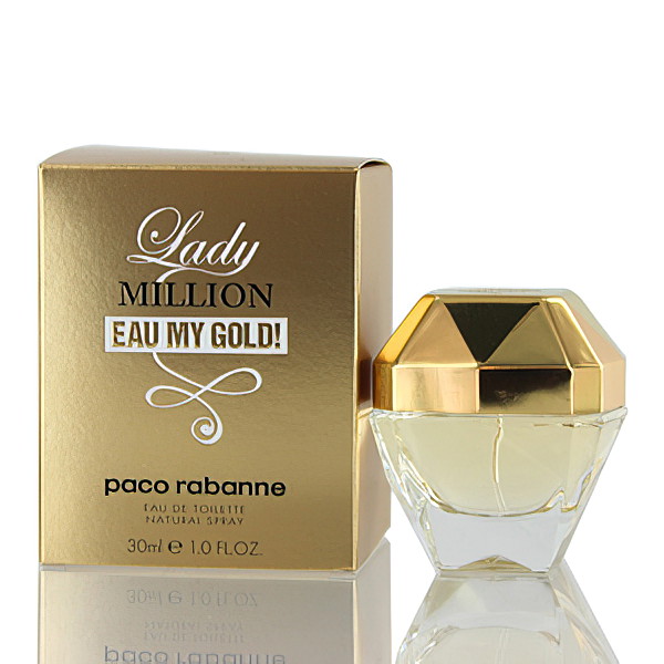 Lady Million EAU My Gold / Paco Rabanne EDT Spray 1.0 oz (30 ml) (w)