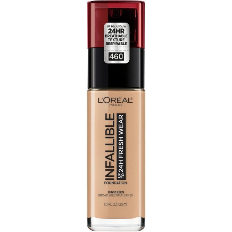 L'Oreal Ladies Infallible Fresh Wear 24HR Foundation 1 oz Golden Beige Makeup 071249382233