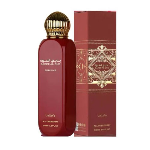 Lattafa Mens Bade'e Al Oud Sublime Body Spray 5.0 oz Fragrances 6290362345046
