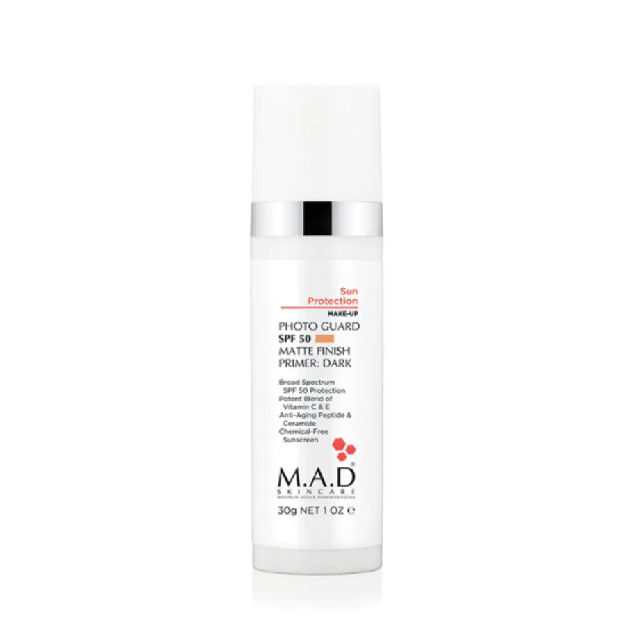 M.A.D. Skincare Ladies Photo Guard Spf 50 Matte Finish Primer 1 oz Dark Makeup 853676003574