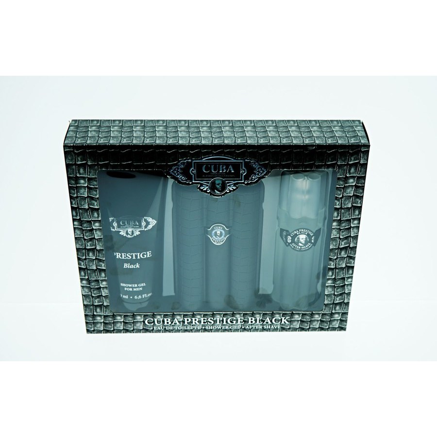 Cuba Mens Prestige Black Gift Set Fragrances 5425017736066