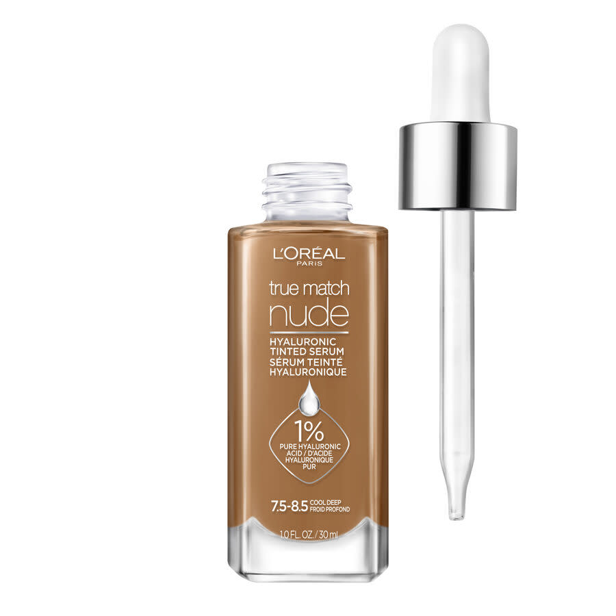L'Oreal Ladies True Match Hyaluronic Tinted Serum Foundation Make 1 oz Cool Deep 7.5-8.5 Makeup 071249648780