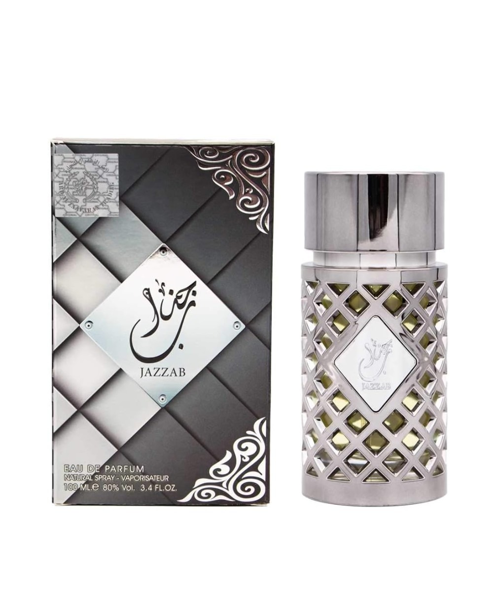 Ard Al Zaafaran Mens Jazzab Silver EDP Spray 3.4 oz Fragrances 6290362344834