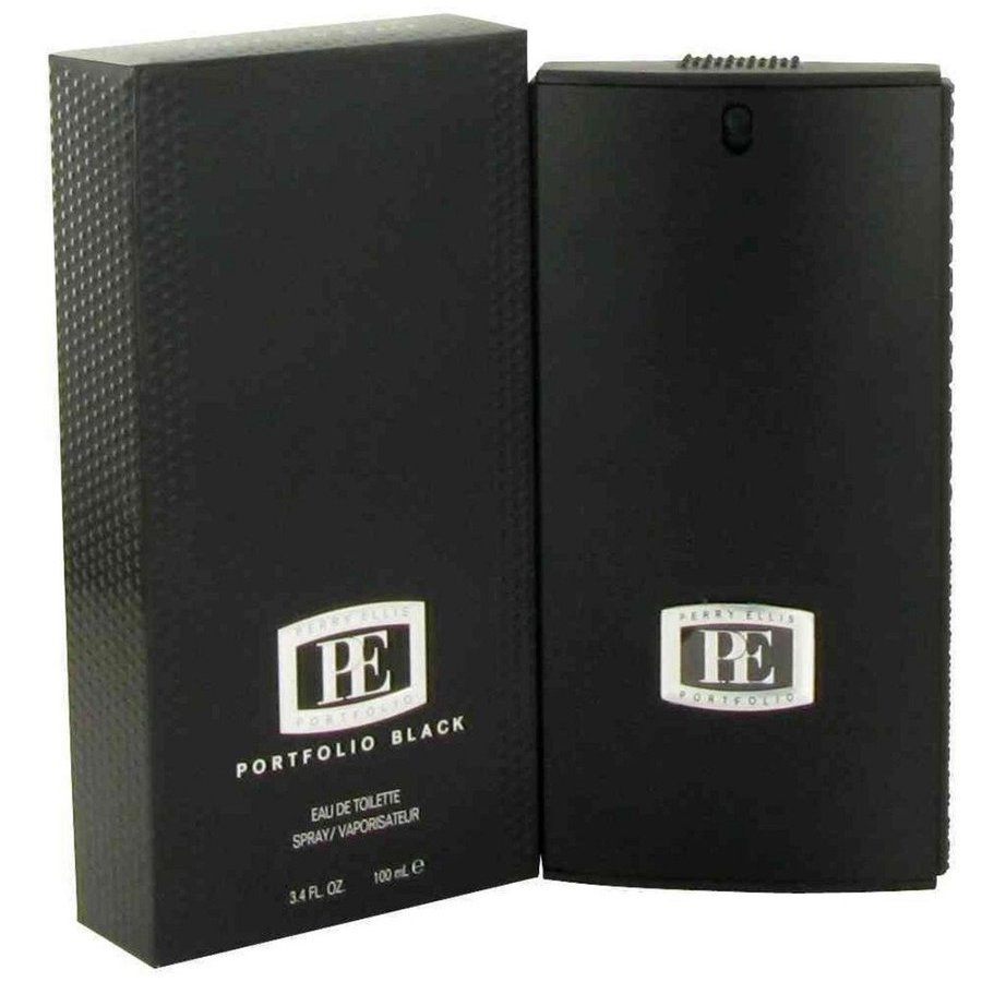 Perry Ellis Mens Portfolio Black EDT Spray 3.4 oz Fragrances 844061007192