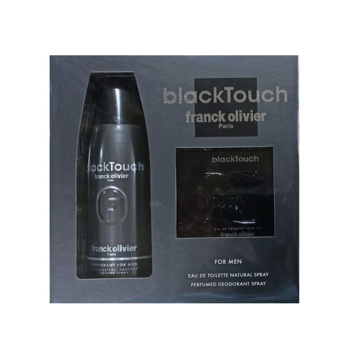 Franck Olivier Mens Black Touch Gift Set Fragrances 3516642218903