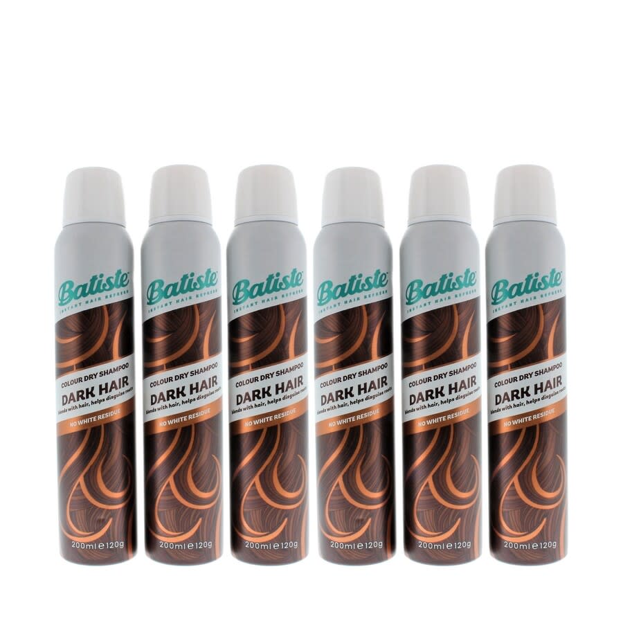 Batiste Instant Hair Refresh Colour Dry Shampoo Dark Hair 200ml (6 PACK)