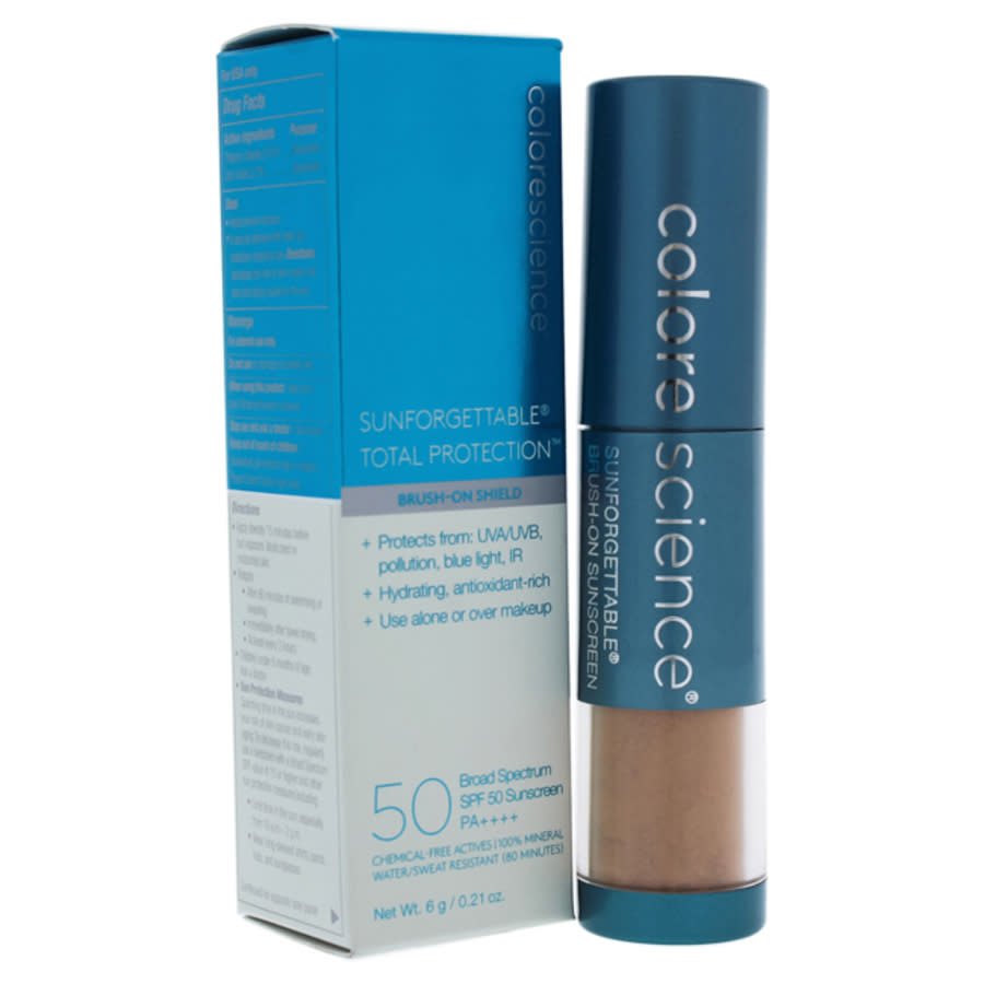 Sunforgettable Brush-On Sunscreen SPF 50 - Deep by Colorescience for Women - 0.21 oz Sunscreen