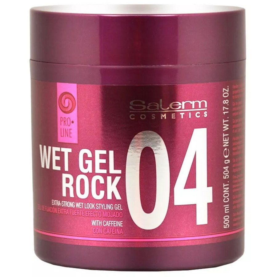 Salerm Ladies Wet Gel Rock 04 Extra-Strong Wet Look Styling Gel 17.6 oz Hair Care 8420282038911